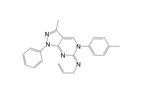 6-[(2-propenyl)imino]-3-methyl-1-phenyl-5-(4-methylphenyl)-5,6-dihydro-1H-pyrazolo[3,4-d]pyrimidine