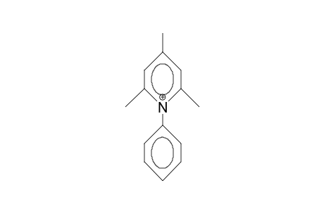 2,4,6-Trimethyl-1-phenyl-pyridinium cation