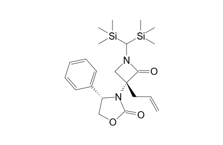(3R)-3-Allyl-1-[bis(trimethylsilyl)methyl]-3-[(4S)-2-oxo-4-phenyloxazolidin-3-yl]azetidin-2-one