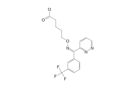 5-[[pyridazin-3-yl-[3-(trifluoromethyl)phenyl]methylene]amino]oxyvaleric acid
