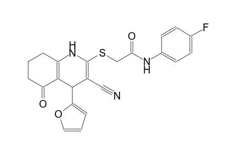 acetamide, 2-[[3-cyano-4-(2-furanyl)-1,4,5,6,7,8-hexahydro-5-oxo-2-quinolinyl]thio]-N-(4-fluorophenyl)-