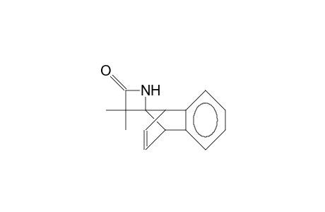 7-Spiro-benzonorbornadiene-(4-aza-anti-2,2-dimethyl-3-oxo-cyclobutane)