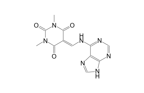 1,3-dimethyl-5-[(9H-purin-6-ylamino)methylene]-2,4,6(1H,3H,5H)-pyrimidinetrione
