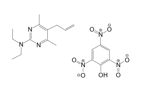 5-Allyl-2-(diethylamino)-4,6-dimethylpyrimidine picrate