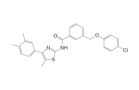 3-[(4-chlorophenoxy)methyl]-N-[4-(3,4-dimethylphenyl)-5-methyl-1,3-thiazol-2-yl]benzamide