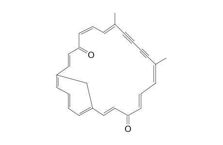 14,15,16,17-Tetradehydro-13,18-dimethyl-1,6-methano[24]annulene-9,22-dione