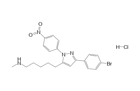 1-(4-Nitrophenyl)-5-(5-methylaminopentyl)-3-(4-bromophenyl)pyrazole hydrochloride salt