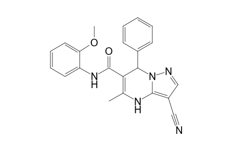 3-Cyano-N-(2-methoxyphenyl)-5-methyl-7-phenyl-4,7-dihydropyrazolo[1,5-a]pyrimidine-6-carboxamide