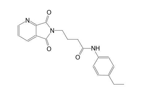 5H-pyrrolo[3,4-b]pyridine-6-butanamide, N-(4-ethylphenyl)-6,7-dihydro-5,7-dioxo-