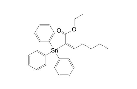 (Z)-2-triphenylstannyl-2-heptenoic acid ethyl ester
