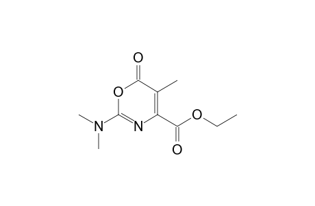 2-(dimethylamino)-5-methyl-6-oxo-1,3-oxazine-4-carboxylic acid ethyl ester