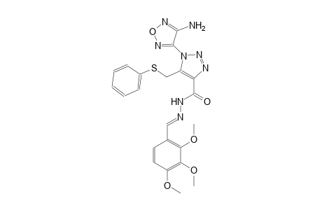 1-(4-amino-1,2,5-oxadiazol-3-yl)-5-[(phenylsulfanyl)methyl]-N'-[(E)-(2,3,4-trimethoxyphenyl)methylidene]-1H-1,2,3-triazole-4-carbohydrazide