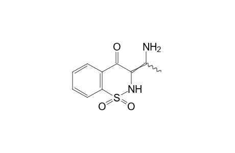 3-(1-aminoethylidene)-2,3-dihydro-4H-1,2-benzothiazin-4-one, 1,1-dioxide