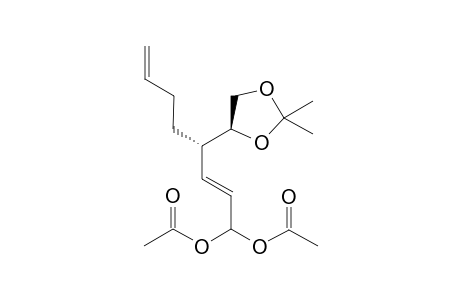 (1'S,2E,4S)-4-Isopyopylidenedioxyethyloct-2,7-dienyl-1,1-diacetate