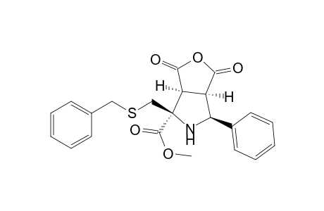1H-Furo[3,4-c]pyrrole-4-carboxylic acid, hexahydro-1,3-dioxo-6-phenyl-4-[[(phenylmethyl)thio]methyl]-, methyl ester, (3a.alpha.,4.alpha.,6.beta.,6a.alpha.)-(.+-.)-