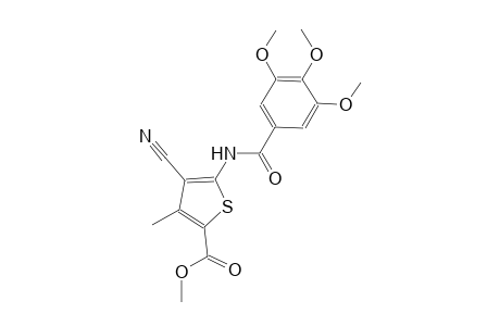 methyl 4-cyano-3-methyl-5-[(3,4,5-trimethoxybenzoyl)amino]-2-thiophenecarboxylate