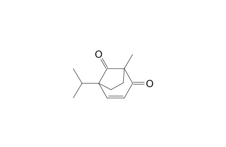 Bicyclo[3.2.1]oct-3-ene-2,8-dione, 1-methyl-5-(1-methylethyl)-