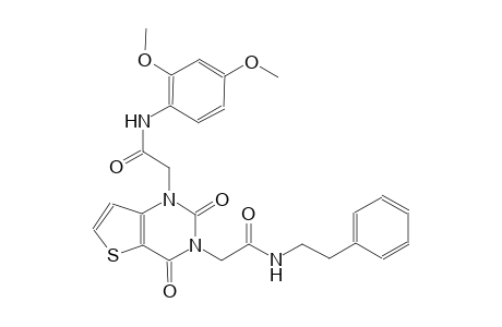 1-[3-(2,4-dimethoxyphenyl)-2-oxopropyl]-3-(2-oxo-5-phenylpentyl)-1H,2H,3H,4H-thieno[3,2-d]pyrimidine-2,4-dione