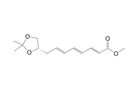 (2E,4E,6E)-8-[(4S)-2,2-dimethyl-1,3-dioxolan-4-yl]octa-2,4,6-trienoic acid methyl ester