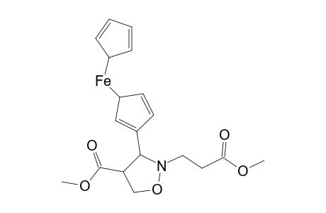 3-Ferrocenyl-4-(methoxycarbonyl)-2-[2'-(methoxycarbonyl)ethyl]isoxazolidine