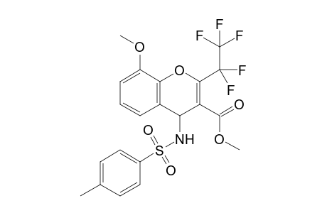 Methyl 8-methoxy-2-(pentafluoroethyl)-4-(tosylamino)-4Hchromene-3-carboxylate