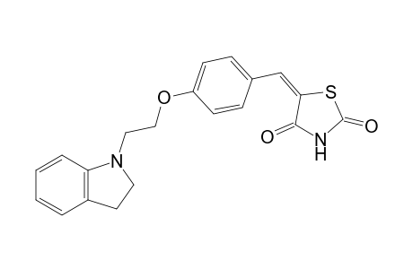 5-[[4-[2-(1-Indolinyl)ethoxy]phenyl]methylene]thiazolidine-2,4-dione