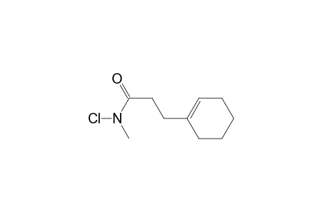 1-Cyclohexene-1-propanamide, N-chloro-N-methyl-