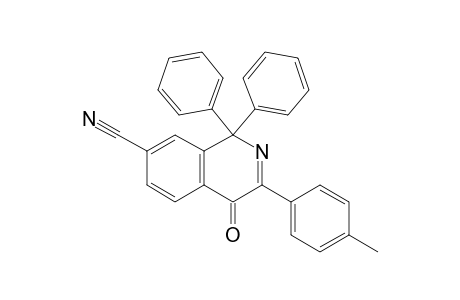 3-(4-Methylphenyl)-4-oxidanylidene-1,1-diphenyl-isoquinoline-7-carbonitrile