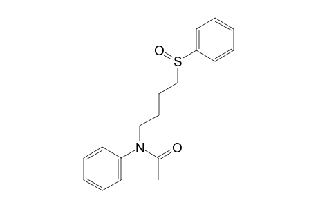 N-Phenyl-N-(4-phenylsulfinylbutyl)acetamide