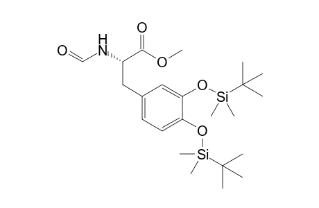 Methyl (S)-3-[3,4-bis(tert-butyldimethylsilyloxy)phenyl]-2-formylaminopropanoate