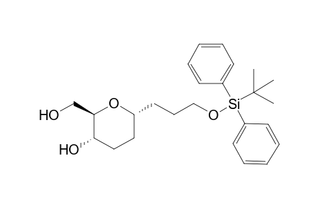1-[3'-(tert-Butyldiphenylsilyl)propyl]-1,2,3-trideoxy-.alpha.,D-erythro-hexopyranose