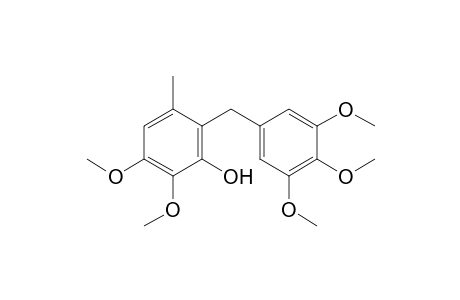 2,3-Dimethoxy-5-methyl-6-(3,4,5-trimethoxybenzyl)phenol