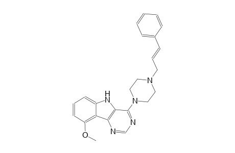 9-methoxy-4-{4-[(2E)-3-phenyl-2-propenyl]-1-piperazinyl}-5H-pyrimido[5,4-b]indole