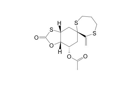 (1'R,3'R,5'S,6'S)-5'-Acetoxy-3-methylenspiro[1,4-dithiepan-2,3'-[9]thia[7]oxabicyclo[4.3.0]nonan]-8'-one