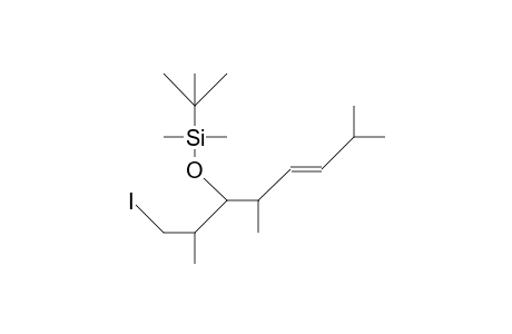 (2R,3R,4S,5E)-2,4,7-Trimethyl-1-iodo-5-octen-3-yl 3-(T-butyl-dimethylsilyl) ether