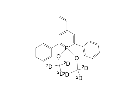 Phosphorin, 1,1-dihydro-1,1-di(methoxy-D3)-2,6-diphenyl-4-(1-propenyl)-