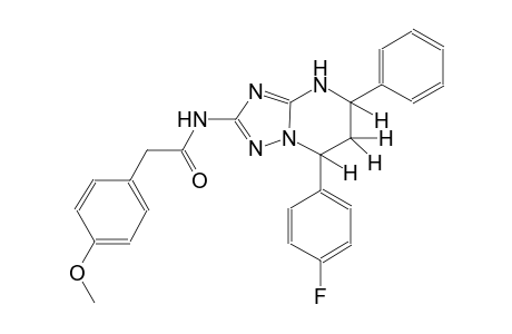 N-[7-(4-fluorophenyl)-5-phenyl-4,5,6,7-tetrahydro[1,2,4]triazolo[1,5-a]pyrimidin-2-yl]-2-(4-methoxyphenyl)acetamide