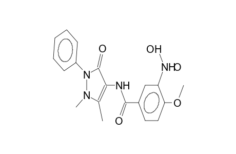 N-(1-phenyl-2,3-dimethyl-5-oxo-3-pyrazolin-4-yl)-3-nitro-4-methoxybenzamide