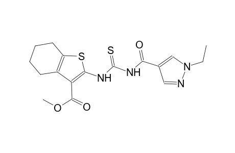 methyl 2-[({[(1-ethyl-1H-pyrazol-4-yl)carbonyl]amino}carbothioyl)amino]-4,5,6,7-tetrahydro-1-benzothiophene-3-carboxylate