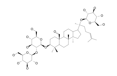 GYMNEMASIDE-II;19-OXO-3-BETA,20S-DIHYDROXY-DAMMAR-24-ENE-3-O-BETA-SOPHROSYL-20-O-BETA-D-GLUCOPYRANOSIDE