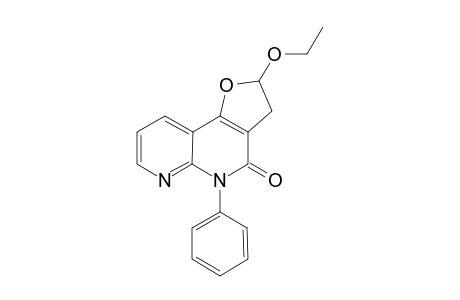 (+-)-2-Ethoxy-3,5-dihydro-5-phenyfuro[3,2-c][1.8]naphthyridin-4(2H)-one