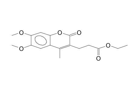 6,7-Dimethoxy-3-(ethoxycarbonylethyl)-4-methylcoumarin