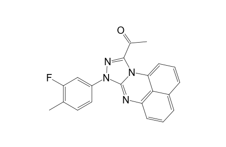 1-(8-(3-Fluoro-4-methylphenyl)-8H-[1,2,4]triazolo[4,3-a]perimidin-10-yl)ethan-1-one