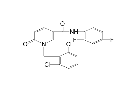 1-(2,6-DICHLOROBENZYL)-2',4'-DIFLUORO-1,6-DIHYDRO-6-OXONICOTINANILIDE