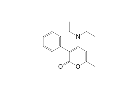 3-Phenyl-4-(N,N-diethylamino)-6-methyl-2-pyrone