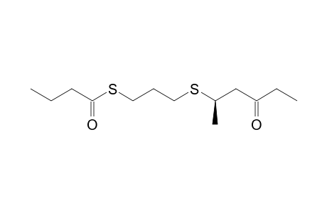 S-(3-((4-Oxohexan-2-yl)thio)propyl) butanethioate