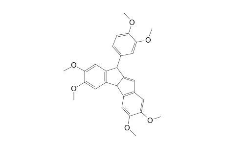 5-(3,4-Dimethoxyphenyl)-2,3,8,9-tetramethoxy-5,10b-dihydroindeno[1,2-a]indene