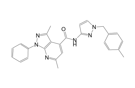 3,6-dimethyl-N-[1-(4-methylbenzyl)-1H-pyrazol-3-yl]-1-phenyl-1H-pyrazolo[3,4-b]pyridine-4-carboxamide