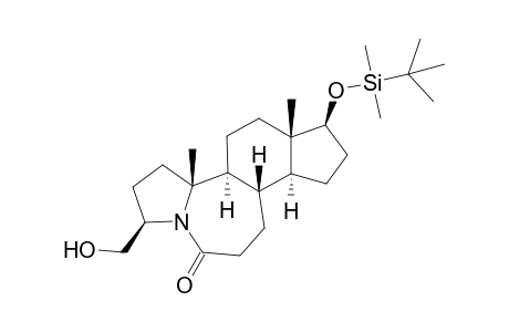 17.beta.Hyydroxy-3.beta.-(hydroxymethyl)-5-aza-A-nor-B-homoandrostan-6-one 17.beta.-tert-Butyldimethylsilyl Ether