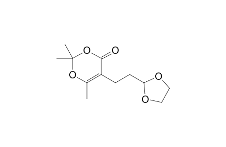 5-[2-(1,3-dioxolan-2-yl)ethyl]-2,2,6-trimethyl-1,3-dioxin-4-one